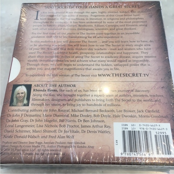 The Secret Unabridged 4-CD Set Rhonda Byrne New Sealed - Picture 2 of 2